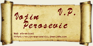 Vojin Perošević vizit kartica